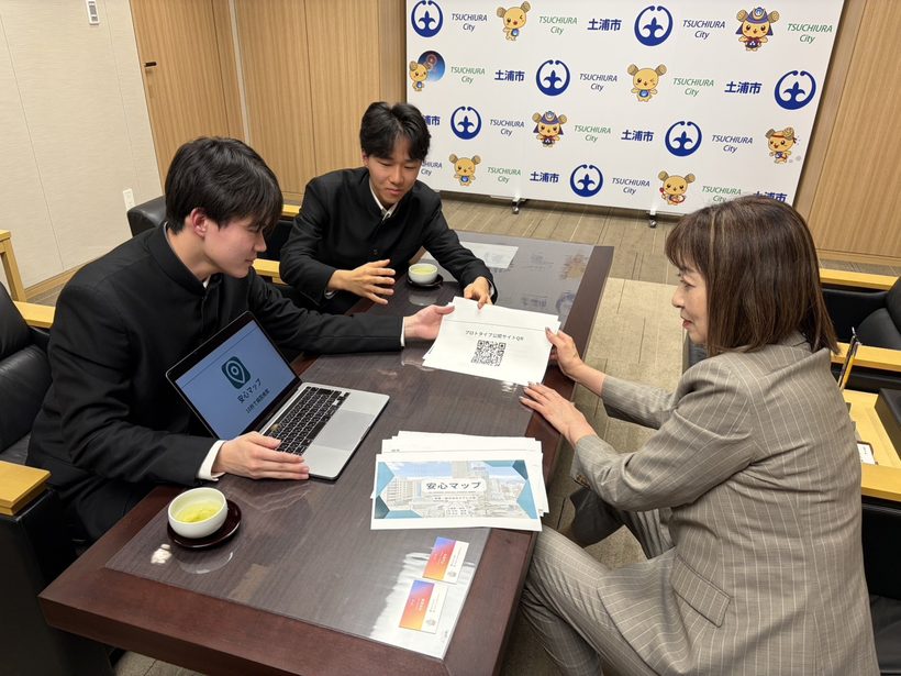 土浦市長への訪問